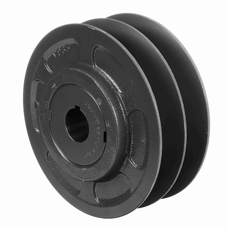 Browning 2 Groove Cast Iron Finish Bore Fhp Variable Pitch Sheave, 2VP65X 1 1/8 2VP65X 1 1/8